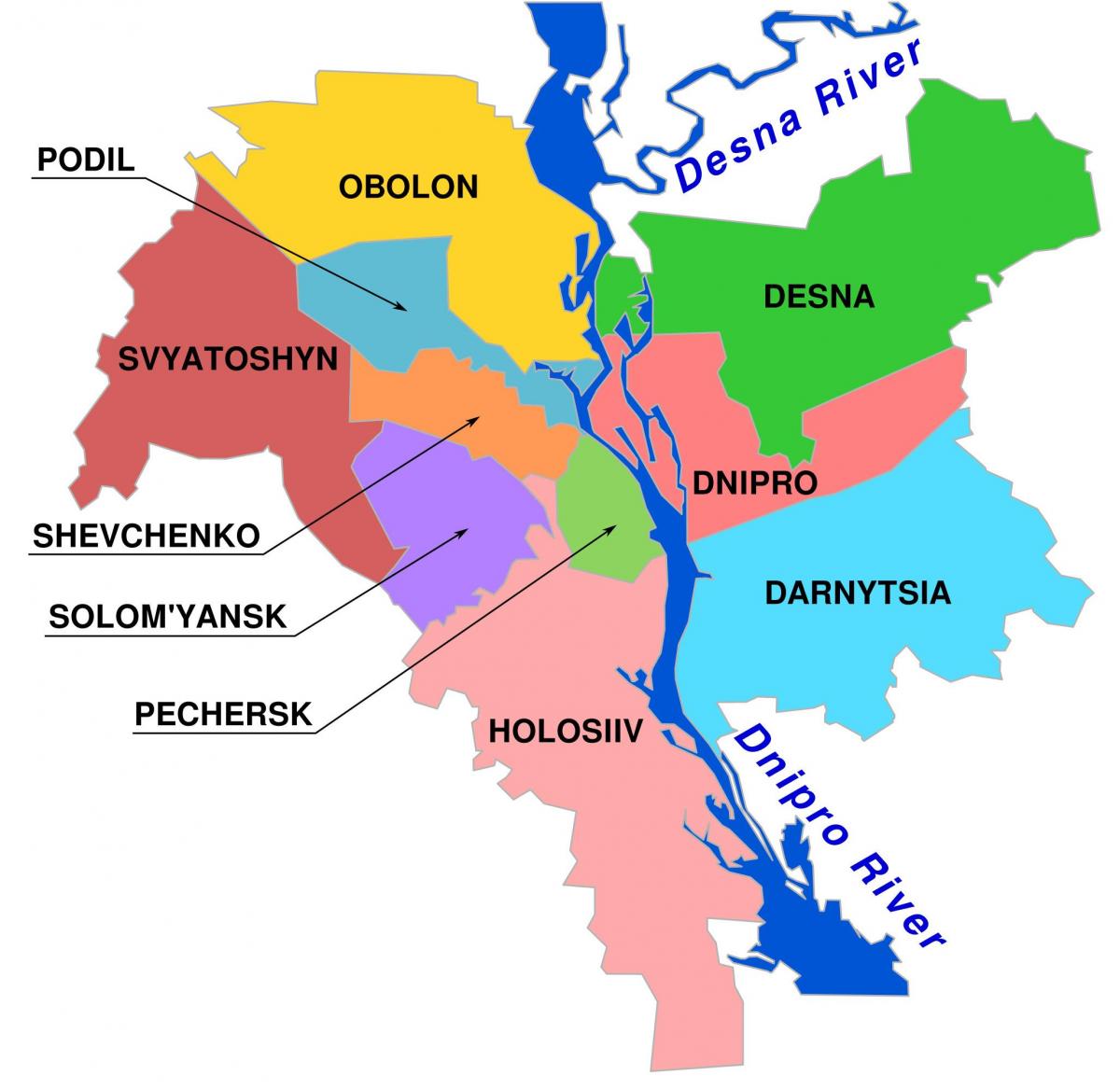 基辅地区地图